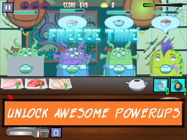 Monster Eat Sushi: A Free Cooking Game(圖4)-速報App