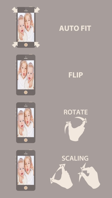 Fitter - Fit, Stretch, Fix, Flip, Rotate, Scale, Zoom, Crop, Edit and Position your photos for a custom Lock Screen & Home Screen Wallpaper for iOS 7