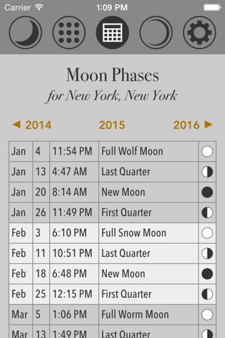 Lunar Calendar & Moon Phases screenshot 3