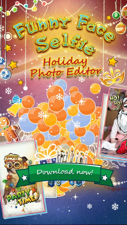 Funny Face Selfie - Holiday Photo Editor