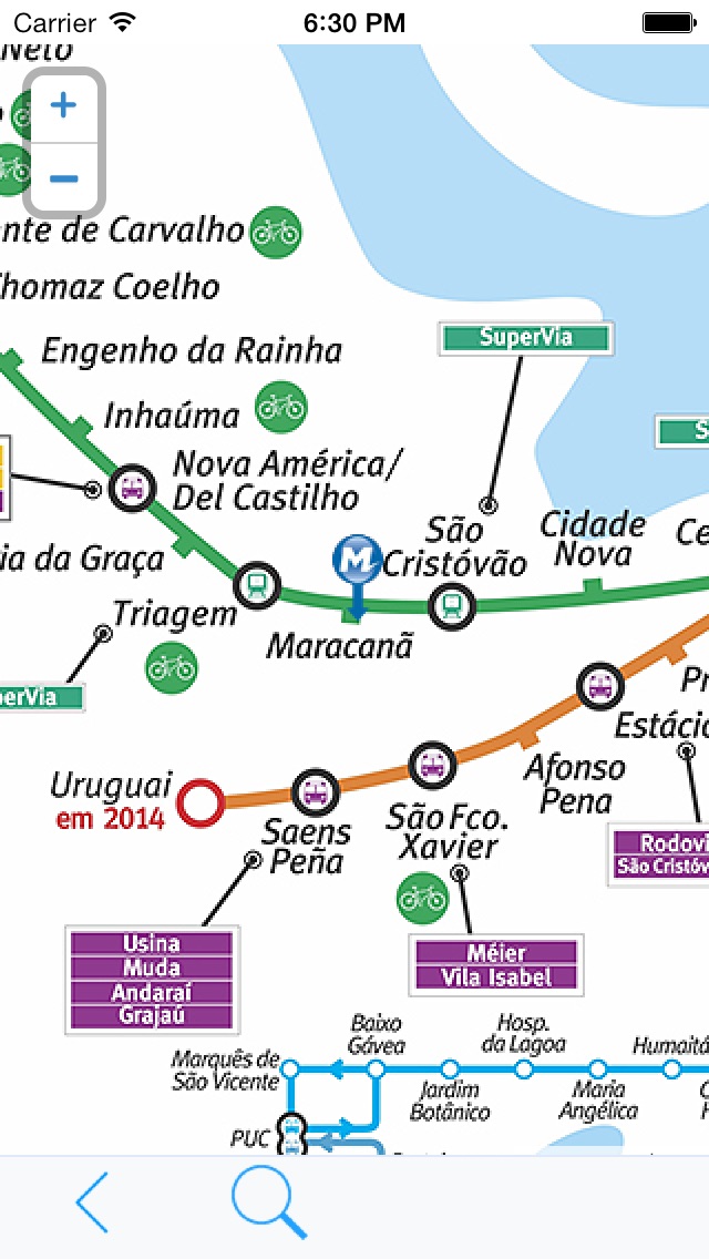 リオメトロ ­ トランスポートの地図 - リオデジャネイロオフラインマップのおすすめ画像3