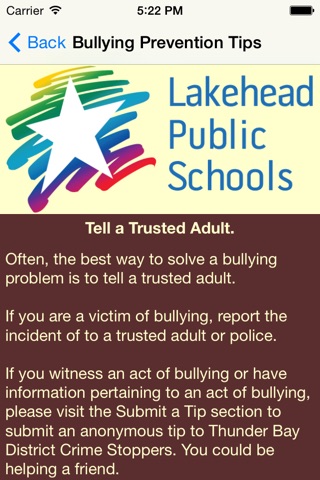 Safe Schools - Lakehead Public Schools screenshot 3
