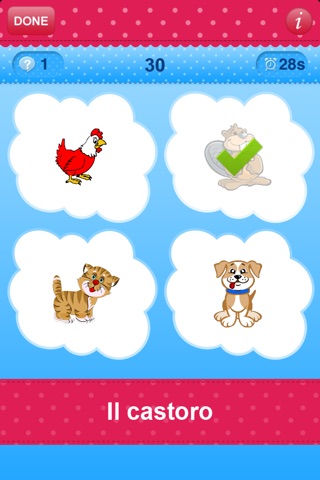 iPlay Italian: Kids Discover the World - children learn to speak a language through play activities: fun quizzes, flash card games, vocabulary letter spelling blocks and alphabet puzzles screenshot 3