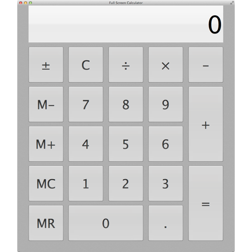 Full Screen Calculator by Tod LLC