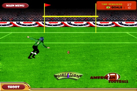 Crazy Soccer Field Goal Kick Competition - An American Fut-ball Championship Game Free screenshot 2