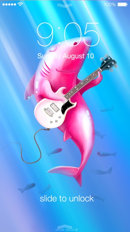 Ascha Walls - artist wallpapers created with love: Shark week and other cute backgrounds. screenshot-4