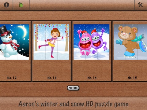 Aaron's winter and snow HD puzzle game screenshot 4