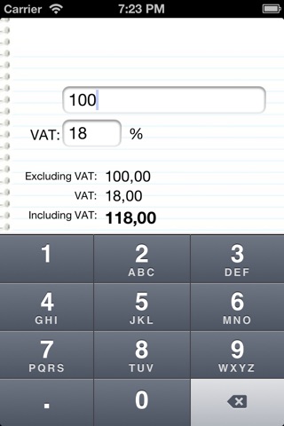 VAT TAX Calculator screenshot 3