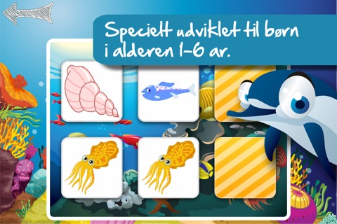 Memo Game Sealife for kids and young toddlers screenshot 2