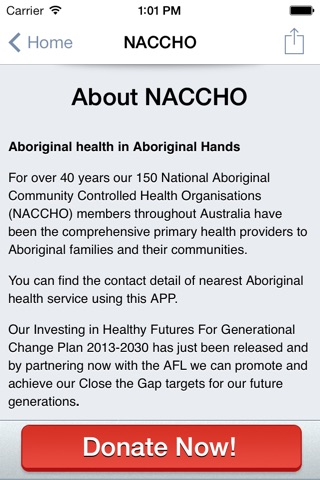 NACCHO : Aboriginal health in Aboriginal hands : Help, inform, connect, engage, share, contact, support or donate screenshot 4