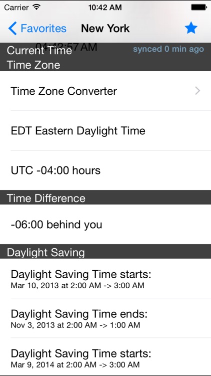 World Clock Gold–Time Zones
