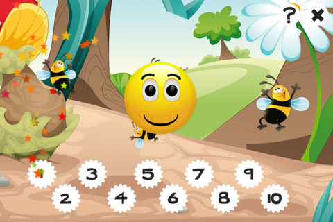 123 Insects Counting Game for Children: Learn to count the numbers 1-10 with bugs of the forest screenshot 2