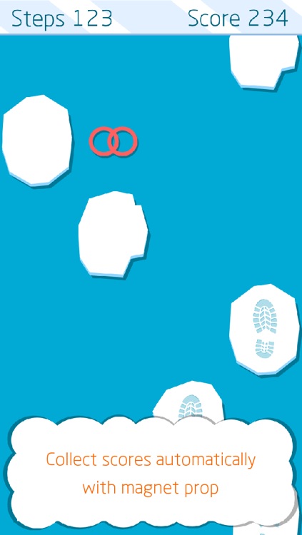 Ice Dash: rush on floating pieces of ice blades to avoid a deadly marine god hazard