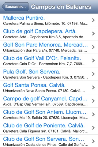 Campos de Golf de España screenshot 2