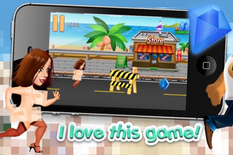 A Censored Streaker Blitz HD - Catch the University Kid Mania on the Angry Beach Summer Run - FREE Adventure Game screenshot 3