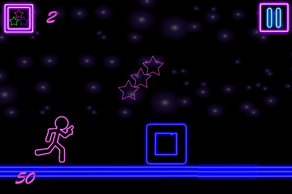 Glow Stick-Man Run : Neon Laser Gun-Man Runner Race Game For Free screenshot 4