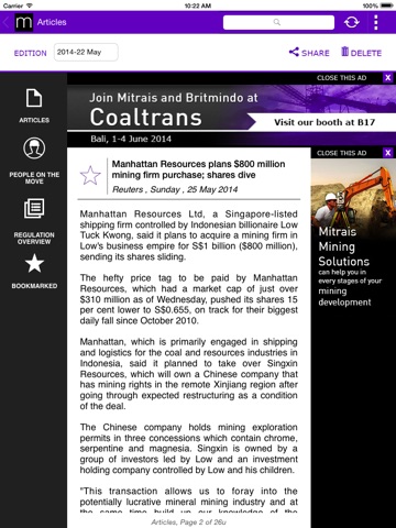 Mitrais Mining Newsletter screenshot 3