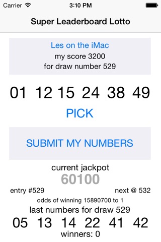Super Leaderboard Lotto screenshot 2