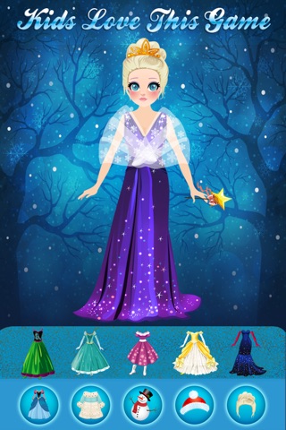 Magic Snow Queen Ice Princess Fashion Castle Game - Free Girls Edition screenshot 4