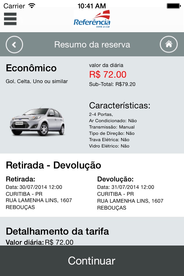 Referência Rent a Car screenshot 4