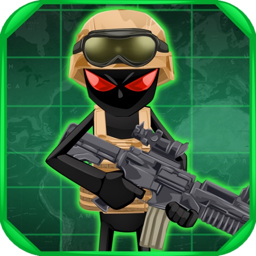 Army Stickman Commando - War Zone Battlefield Sniper Hero Icon