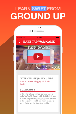 Video Tutorials For Swift Programming Language - Learn How to Code Apps & Games screenshot 3