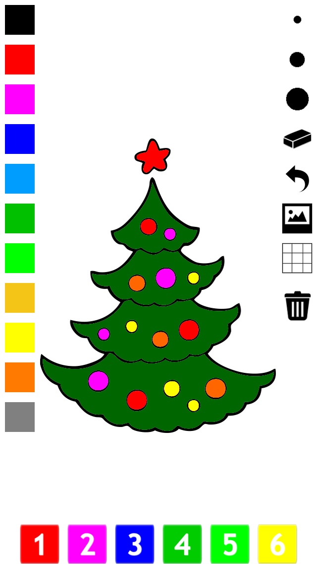 Christmas Coloring Book for Children: Learn to color the holiday season 1.0 IOS -