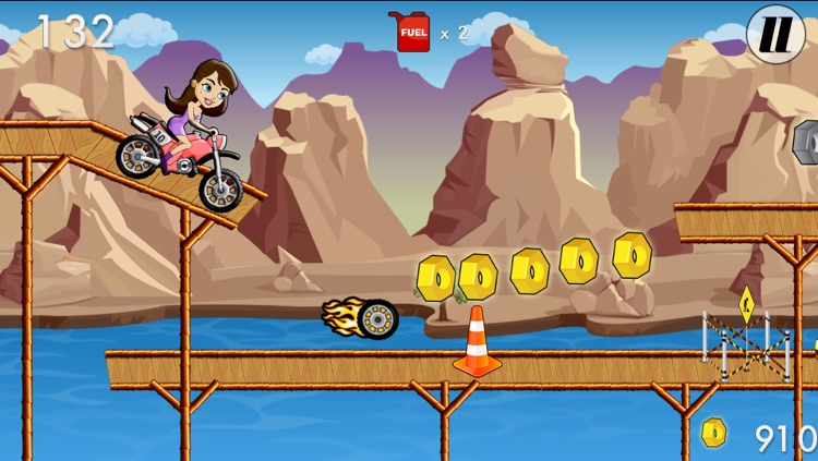 Cross the Bridge - Extreme Bike Riding Survival Arcade (Long Mountain Trail Gear)