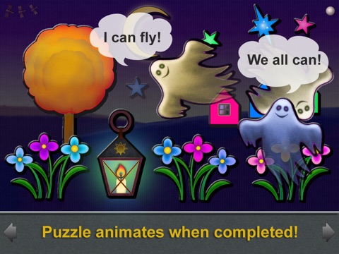 Animated Boo! Halloween Magic Shape Puzzles for PreSchoolers screenshot 2