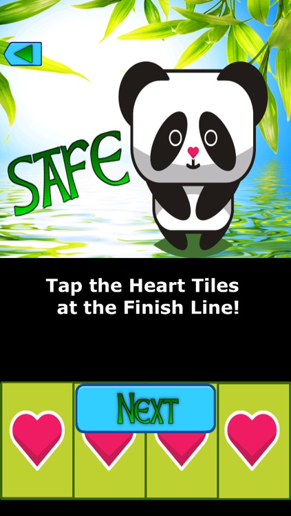 Panda Don't Step The White Water Tile - Do Walk On the Bamboo Tiles!