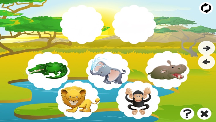 Animal Memorize! Learning game for children with safari animals screenshot-3