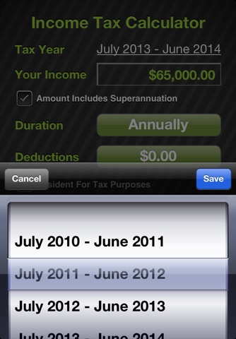 TaxApp - Australian Income Tax Calculator screenshot 2