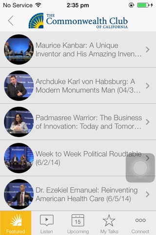 The Commonwealth Club Talks & Speaker Series screenshot 4