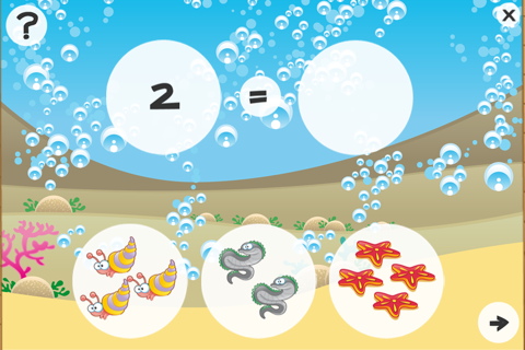 Underwater math game for children age 3-6: Learn the numbers 1-10 for kindergarten, preschool or nursery school screenshot 4