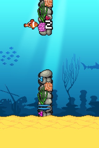 Flappy Fishy: Bouncy Gold Reef Adventure screenshot 3