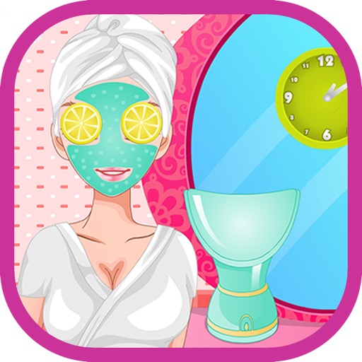 Girl Makeup and Dress Up Icon