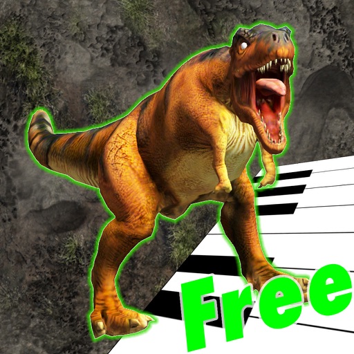 T. Rex Dinosaur Roar Jurassic Animated 3D Piano Free Icon