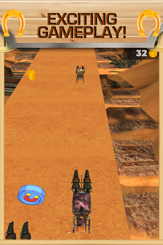 3D Western Stagecoach Wagon Racing Game With Cowboy Driving Fun Racer Games FREE screenshot 2