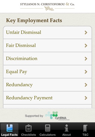 The Cyprus Employment Law Tool screenshot 2