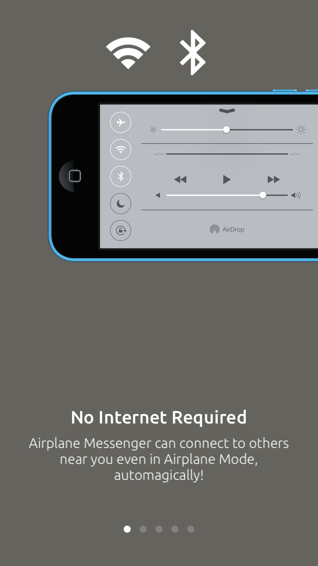 Airplane Messenger Lite - Anonymous Offline Messaging via Peer-to-Peer Wireless для ПК 1