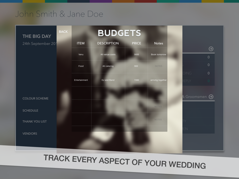 Wedding Planner Pro LITE screenshot 3