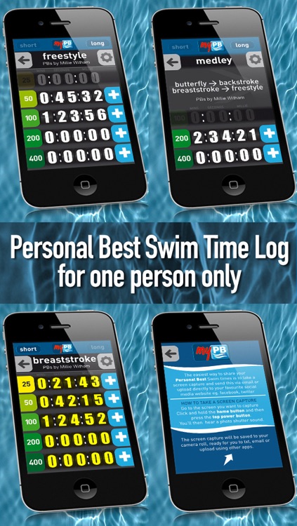 myPB: Personal Best Swim Times