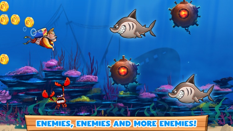 Speedy Scuba Steve : A Perilous Swimming Side Scroller! screenshot-0