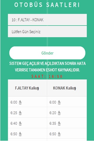 İzmir Otobüs Saatleri screenshot 4