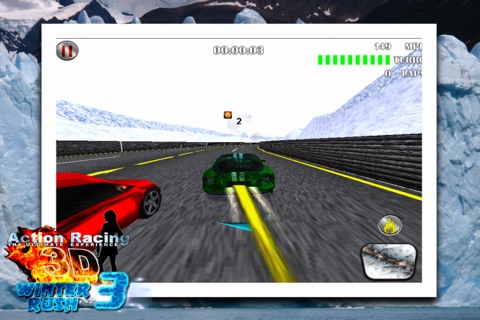 Action Racing 3D Winter Rush - Part 3 FREE Multiplayer Race Game screenshot 3