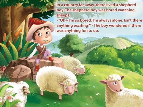 THE BOY WHO CRIED WOLF - Children's stories, folktales, fairy tales and fables. screenshot 2