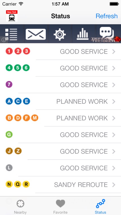 NYC Subway Time - For All Train Lines in New York City MTA Subway Status