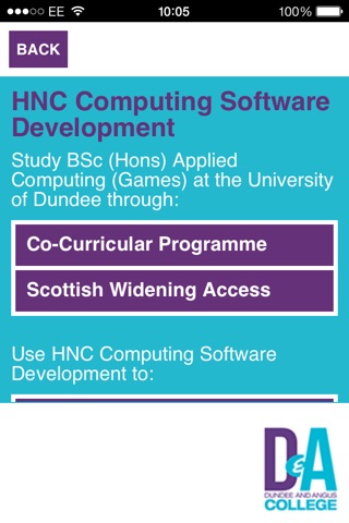 D&A College - Routes to Uni screenshot 4