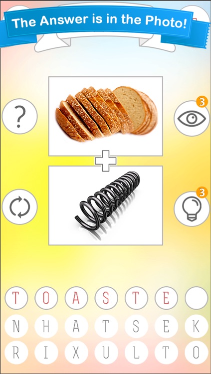 Mix Two Photos - A Word Photo Puzzle Game for your Brain