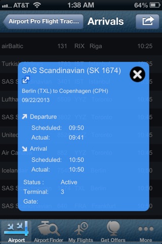 Copenhagen Airport (CPH) + Flight Tracker radar screenshot 2